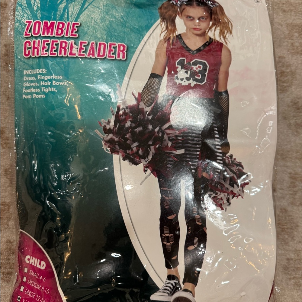 Zombie Cheerleader Costume for Kids